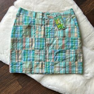NWT Cape Madras Patchwork Mini Skirt